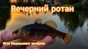 Вечерний мормышинг на ротана
