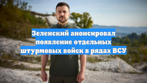 Зеленский анонсировал появление отдельных штурмовых войск в рядах ВСУ