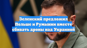 Зеленский предложил Польше и Румынии вместе сбивать дроны над Украиной