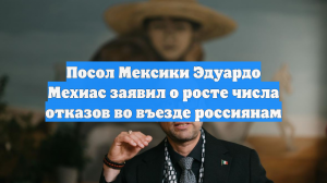 Посол Мексики Эдуардо Мехиас заявил о росте числа отказов во въезде россиянам