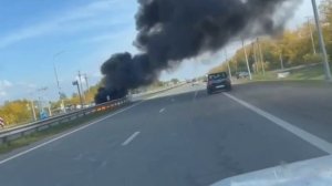 Автомобиль, сгоревший под Барнаулом