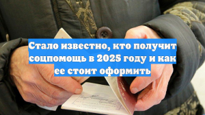 Стало известно, кто получит соцпомощь в 2025 году и как ее стоит оформить