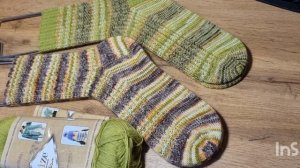 20-09-2025. Носки вязанные из пряжи турецких производителей Nako Boho, Alize,Forza.