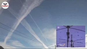 Chemtrails in the sky - video