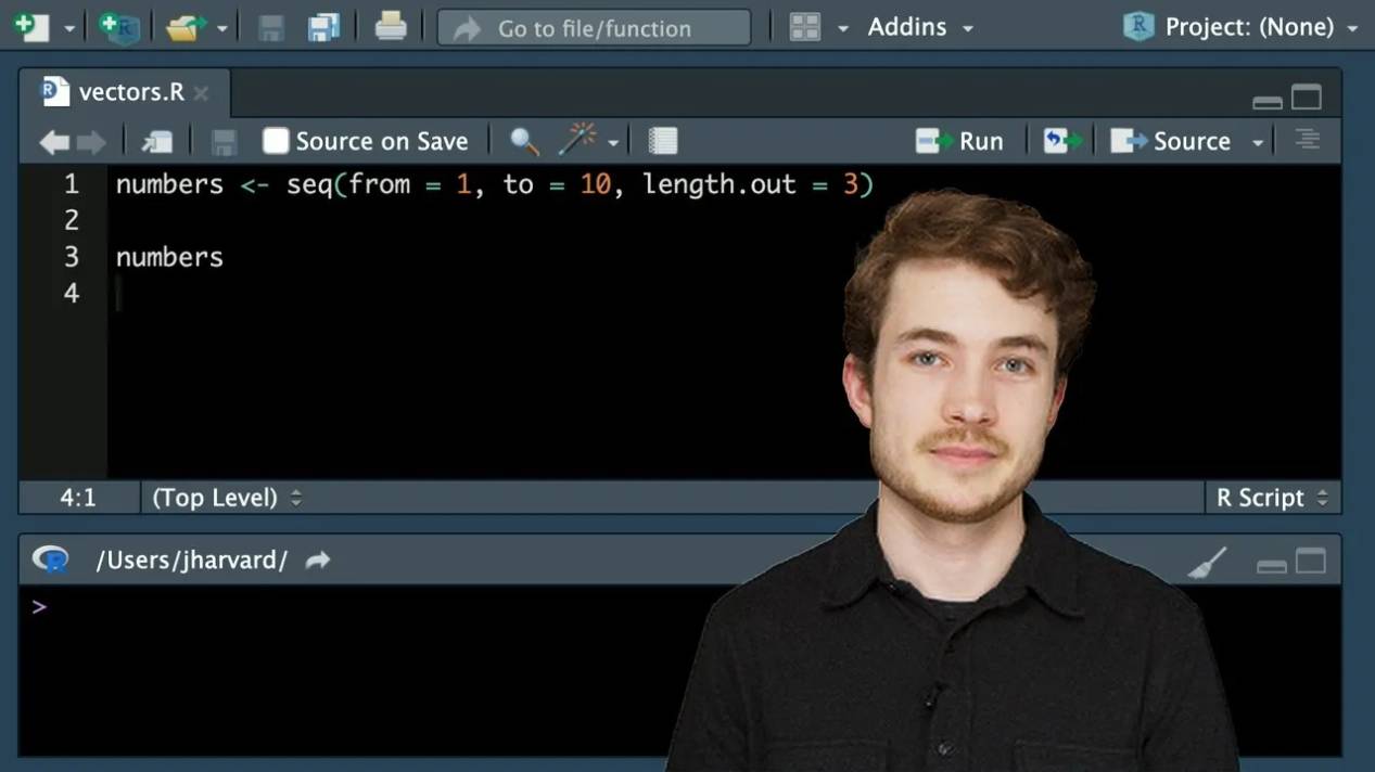 Practice 1.3 - Vectors - Introduction to Programming with R - Harvard University смотреть онлайн