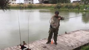 поимка форели