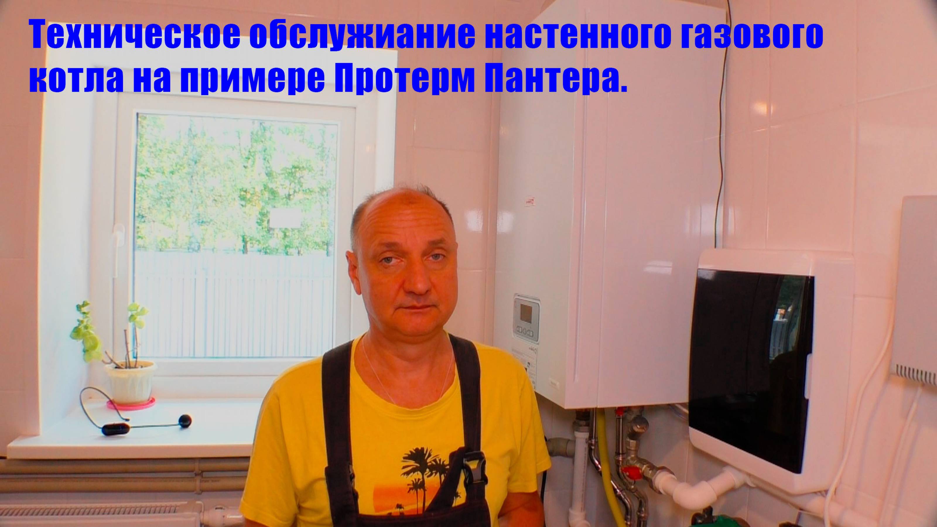 Техническое обслуживание настенного газового котла Протерм Пантера. смотреть онлайн