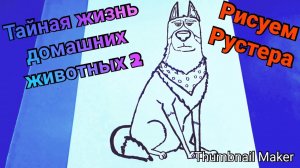 🎨Как нарисовать РУСТЕРА🐕🦺ТАЙНАЯ ЖИЗНЬ ДОМАШНИХ ЖИВОТНЫХ 2🐾Как нарисовать собаку Рустера🎨
