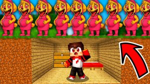 Я СПРЯТАЛСЯ ПОД ЗЕМЛЕЙ от 100 БЕЗУМНЫХ ФАНАТОК В МАЙНКРАФТЕ