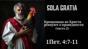 Крещенные во Христа ревнуют о праведности (1 Петра 4:7-11) Часть 2|  ЦЕРКОВЬ SOLA GRATIA