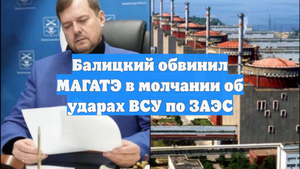 Балицкий обвинил МАГАТЭ в молчании об ударах ВСУ по ЗАЭС