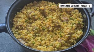 Очень вкусный рецепт для ужина, булгур с индейкой!