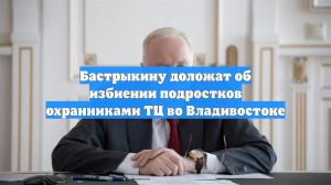 Бастрыкину доложат об избиении подростков охранниками ТЦ во Владивостоке