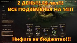 2 ДЕНЬ!!! ВСЕ ПОДЗЕМКИ НА 14!!! 59 лвл!!! | Dragonheir: Silent Gods