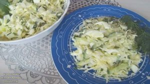 Овощной салат из свежей капусты с яйцом и свежими огурцами. Рецепт салата из капусты