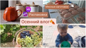 Жизнь в частном доме с ребёнком🏡 Осенняя распаковка🍂🛍️ Мясные заготовки🥣