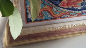 Финиш и оформление мандалы. Lavender & Lace 1999г. #вышивкакрестом