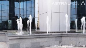 Строительство фонтанного комплекса напротив ТРЦ Грозный