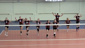 Детский волейбол. Разминка. Иваново-1 и Шуя