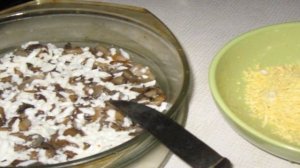 Легкий салат с грибами