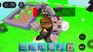 пытаюсь выжить на одном блоке в роблоксе