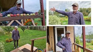 ЛЁШИК ДЕЛАЕТ ПРИСТУПОЧЕК У КРЫЛЬЦА, А Я ПОКРАСИЛАСЬ И ЕДУ В ГОРОД.