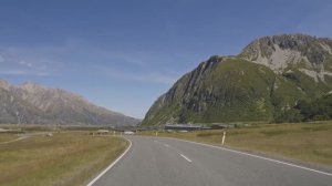 Новая Зеландия. Живописная поездка от горы Кука до озера Пукаки в формате 4К