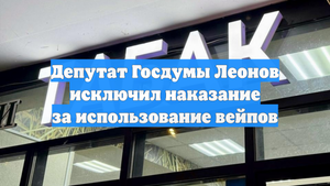 Депутат Госдумы Леонов исключил наказание за использование вейпов