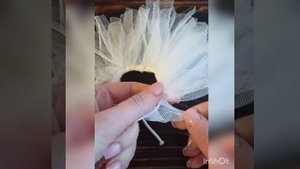 ЮБКА ИЗ ФАТИНА ДЛЯ КУКЛЫ