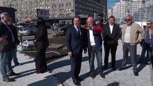 Мэр Новосибирска Максим Кудрявцев проконтролировал ход реконструкции газонов в городе