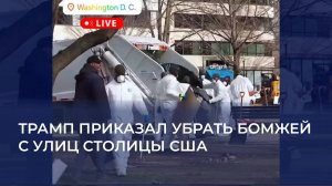 Трамп приказал убрать бомжей с улиц столицы США