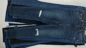 39036 Джинсы женские бренд, 7пак, 6E3, секонд (cream/extra) оптом