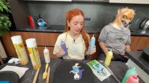 рисуем БЛИНАМИ🥞 учусь готовить (вторая попытка) не вэлл (Полина) ~ милс Кел (Антон) ~ Настя