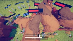 TotallyAccurateBattleSimulator  мамонты против охотников