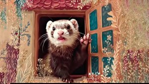 AI представляет что хорьки именно так разговаривают.