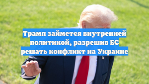 Трамп займется внутренней политикой, разрешив ЕС решать конфликт на Украине