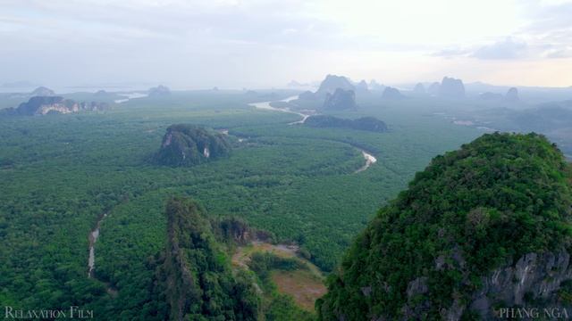 Thailand 4K  Nature Relaxation Film Peaceful Music   4K Ultra HD