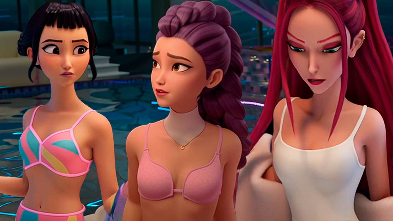 Хантрикс в купальниках | Кейпоп-охотницы на демонов смотреть онлайн