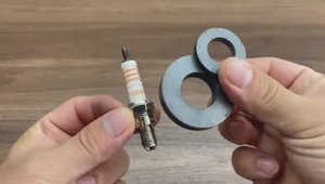 Интернет не нужен! Просто поместите свечу зажигания на магнит и наслаждайтесь