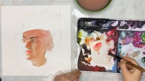 «Портрет Полины» акварель Ивановой Анны