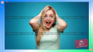 Молодая Симпатичная Девушка Серия 5 Восторг Машет Рукой Футаж С5 Б1 РУ