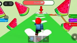 играю в  Роблокс арбузный обби часть3