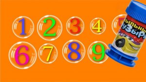 Учимся считать  Мыльные пузыри  Развивающий мультик.