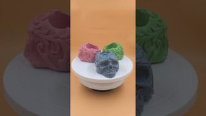 Подсвечник из гипса цветного, мастер модели.