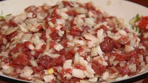 Манты из рубленого мяса