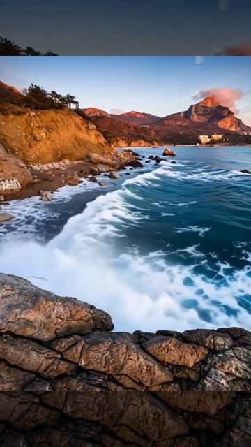 Пейзажи Крыма #жизньнаморекрым #море #крым смотреть онлайн