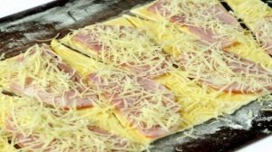 Круассаны с сыром и ветчиной