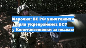 Марочко: ВС РФ уничтожили ряд укрепрайонов ВСУ у Константиновки за неделю
