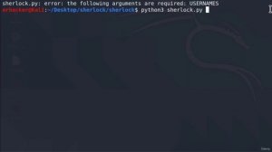 22. Поиск имен пользователей с Шерлоком