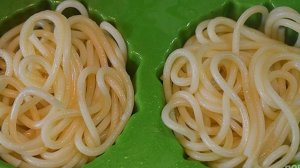 Кексики из спагетти с фрикадельками